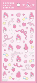 Sanrio My Melody stickervel roze