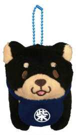 Mochishiba shiba plush sleutelhanger zwart