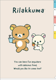 Rilakkuma en Korilakkuma A4 insteekmap - 5 vakken