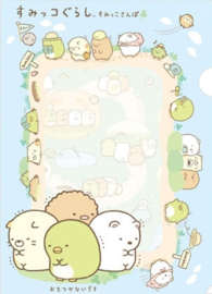 Sumikko Gurashi file folder insteekmap blauw