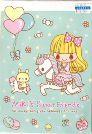 Miki's Sweet Friends Blauw memobladen