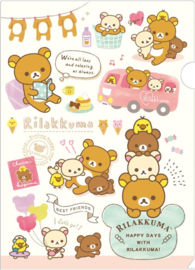 Rilakkuma Happy Days file folder insteekmap