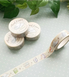 Washi tape books booklover