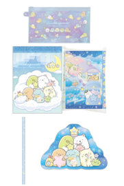 Sumikko Gurashi schoolspullen set blauw