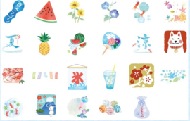 Japanse zomer stickerdoosje