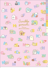 Sumikkogurashi Minna Atsumarundesu roze A4 insteekmap - 5 vakken