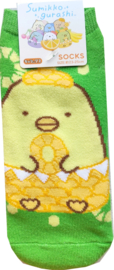 Sumikkogurashi sokken penguin fruit groen
