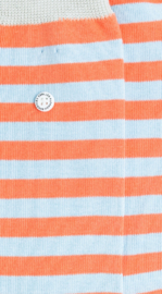 Alfredo Gonzales | Stripes Orange/Light Blue/Light Grey Socks XS 35-37