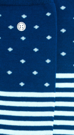 Alfredo Gonzales | Dots & Stripes Blauw Socks XS 35-37