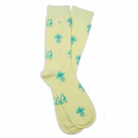 Alfredo Gonzales | Pinapple Logo Sock Yellow/Green Socks S 38-41