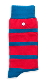 Alfredo Gonzales | Stripes Red/Blue Socks