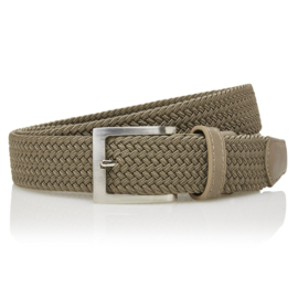 Timbelt Gevlochten elastische riem 70113 taupe 110 cm