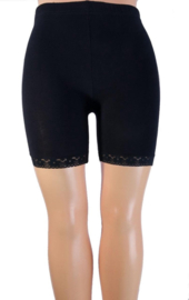 Yellow Moon Short legging met kant blauw