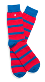 Alfredo Gonzales | Stripes Red/Blue Socks