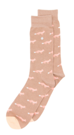 Alfredo Gonzales | Foxy Khaki/Pink Socks