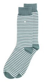 Alfredo Gonzales | Stripes Grey/White Socks XS