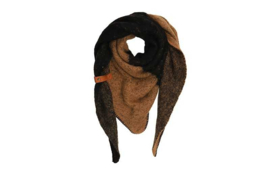 Zwart/Camel Navis sjaal
