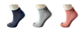 O'Neill Sneaker Sokken | 3-Pack Blauw-Roze 39-42