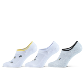 Teckel Dames sneakersok Bees 3-Pack Maat 36/42