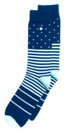 Alfredo Gonzales | Dots & Stripes Blauw Socks XS 35-37