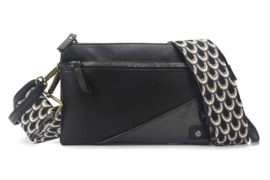 Zwart schoudertasje crossbody Napoli new