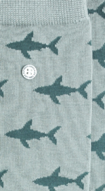 Alfredo Gonzales | Shark Attack Grey Socks XS 35-37