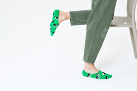Happy Socks Liner | Sneakersock | Yin Yang Cow Groen 36-40