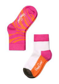 Happy Socks Kids | 2-pack Zebra Roze