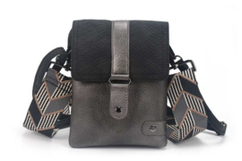 Zwart new crossbodytasje / schoudertasje Portofino