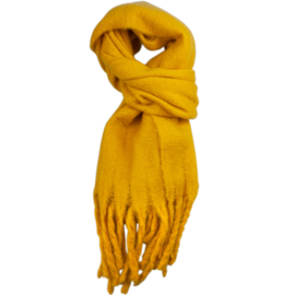 LOT83 | Lange Dames sjaal | Kaat Design 23 | Okergeel