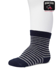 Bonnie Doon | Basic Stripe Baby Sock Organic | Dark Blue