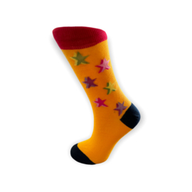 Tropical Star Socks Orange | Maat 36-41