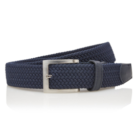 Timbelt Gevlochten elastische riem 70113 blauw 110 cm