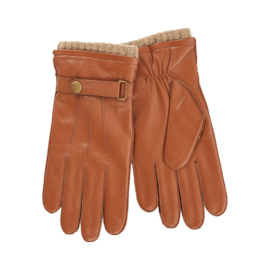 Glad leren handschoen cognac maat 9