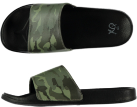 QX Heren Badslipper / Poolslider Camouflage maat 44