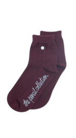 Alfredo Gonzales Short |Low Sock, Pencil Bordeaux XS 35-37