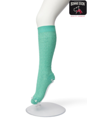 Bonnie Doon | Classic Cable Kids Knee-High, Kniekous | Malachite Green 31-34