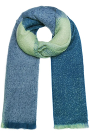 Sjaal gemeleerd blauw/groen