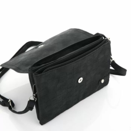 Crossbody/schoudertasje zwart 572