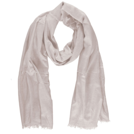 Sarlini lange Dames sjaal met subtiele zilver glanslook | Ecru Kit