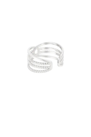 Ring verbonden lagen - zilver