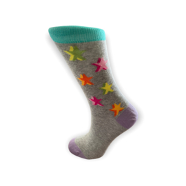Tropical Star Socks Grijs | Maat 36-41