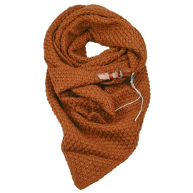 LOT83 | Gebreide Knitten Royale omslagdoek | sjaal Lot, Almond