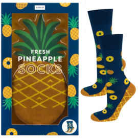 SOXO cadeausokken Pineapple mt 41-46