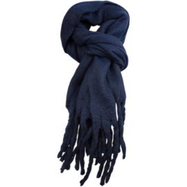 LOT83 | Lange Dames sjaal | Kaat Design 25 | Navy