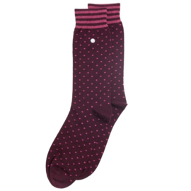 Alfredo Gonzales | Alfredo's Dots Bordeaux Socks XS  35-37