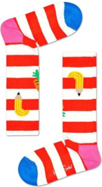 Happy Socks Kids Fruit Striped Rib Sock 24-26