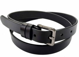 Luxe Riem - Echt Leer / Leder - 95x2,5 cm - Zwart