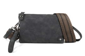 Zwart New Orleans schoudertasje / clutch nieuw