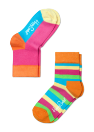 Happy Socks Kids | 2-pack Stripes Orange
